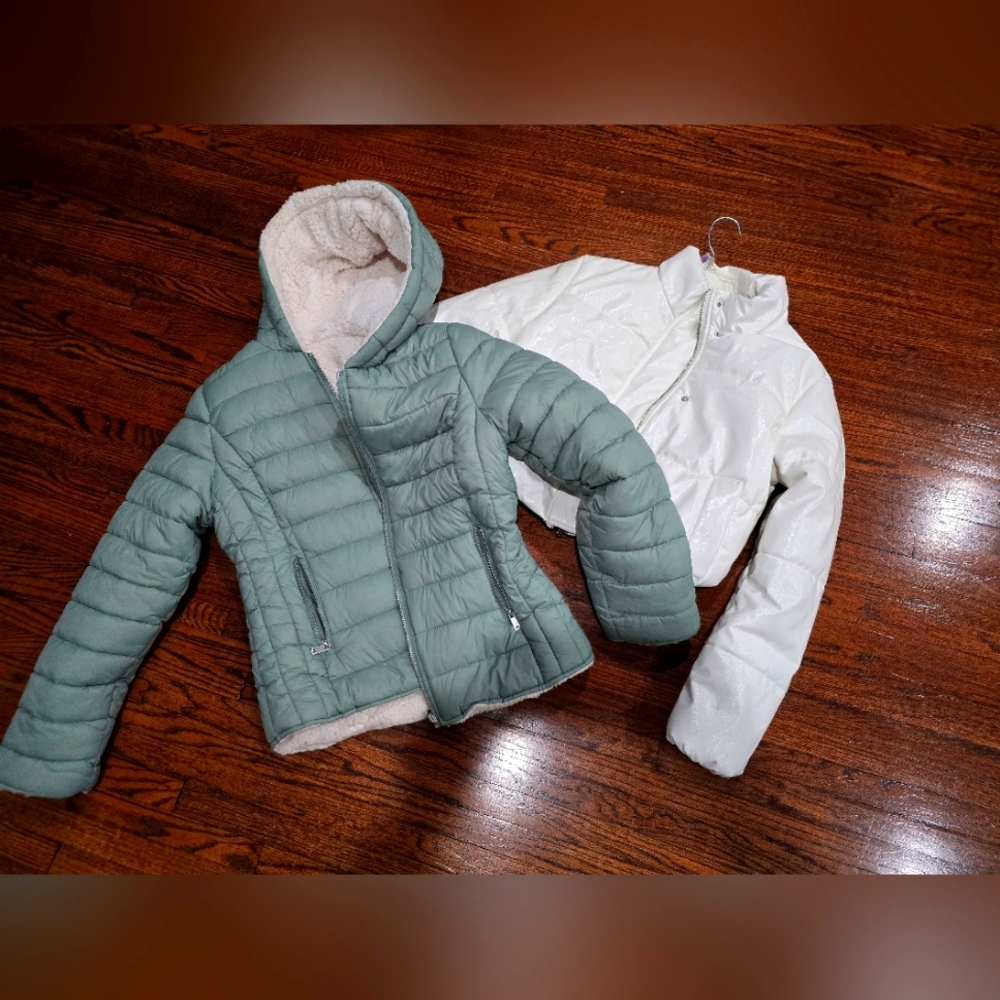 Two puffer jackets